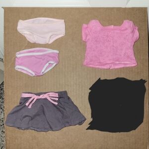 American Girl Pink and Gray Doll Outfit Set
